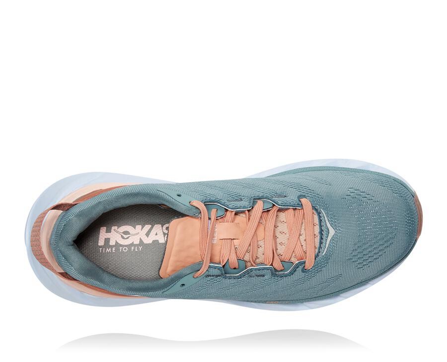 Hoka One One ランニングシューズ レディース 青 - Elevon 2 - RZ2389016